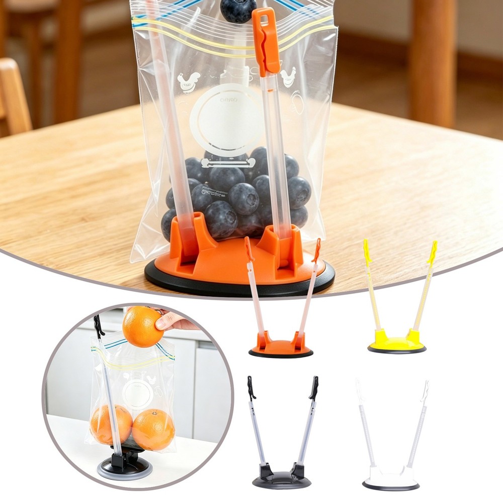 Baggy Rack Stand Adjustable Freezer Bag Holder Stand Ziplock Bag Holder Durable