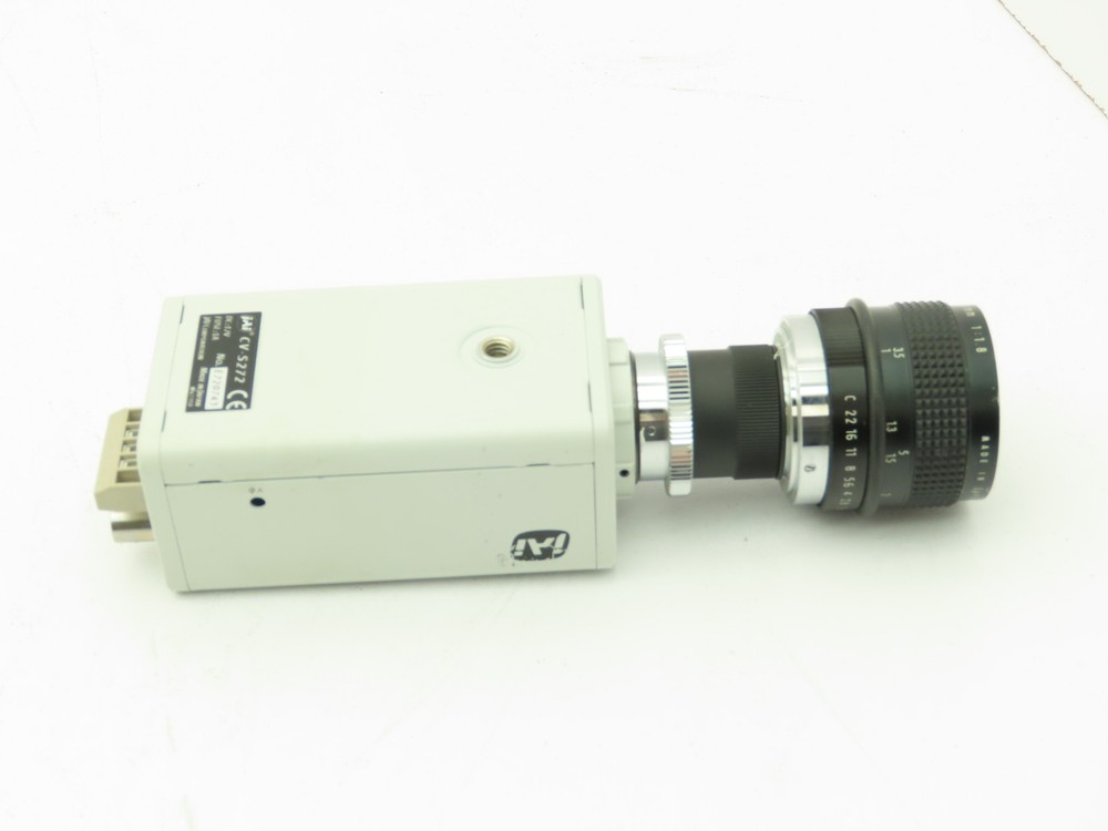 JAI CCD Video Camera Sensitive Monochrome Analog 12VDC 50MM Computar
