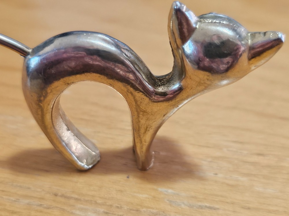 Vintage Cat Corkscrew Tail and Bottle Opener