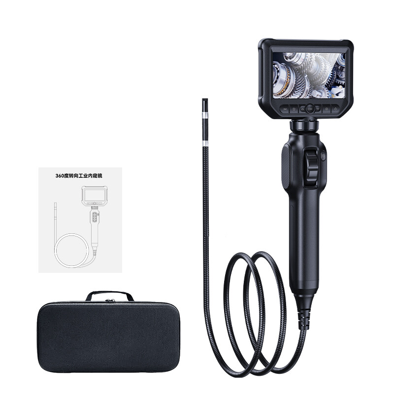 Two-Way Articulating Borescope Teslong Industrial Endoscope Inspection Camera US