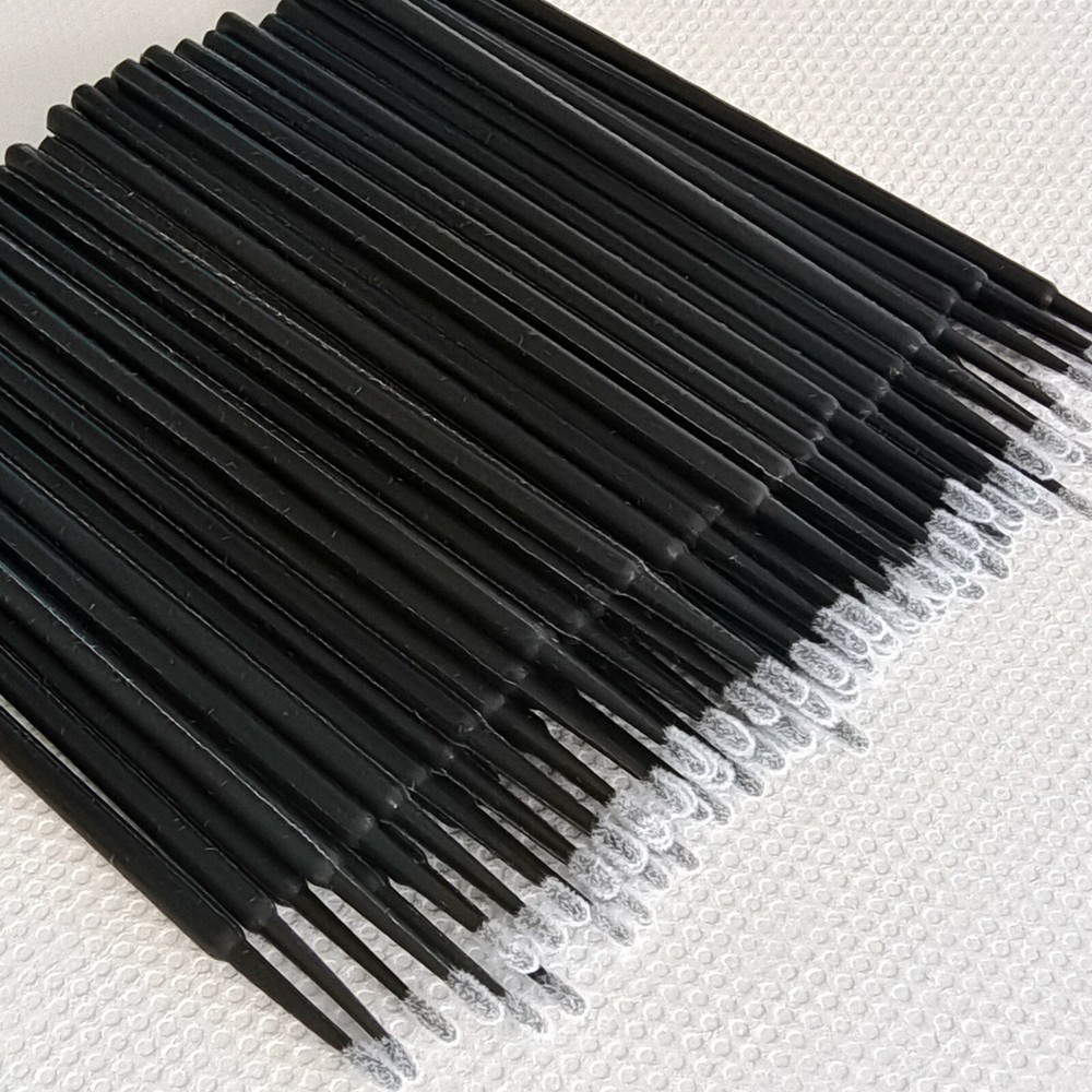 Dental Disposable Makeup Micro Applicator Brush Eyelash Brushes Tips Lot Black
