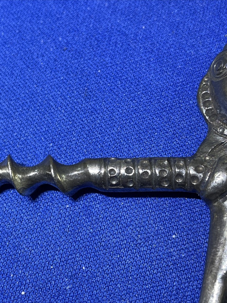 Pewter Aztec Mayan Figure Wine Corkscrew