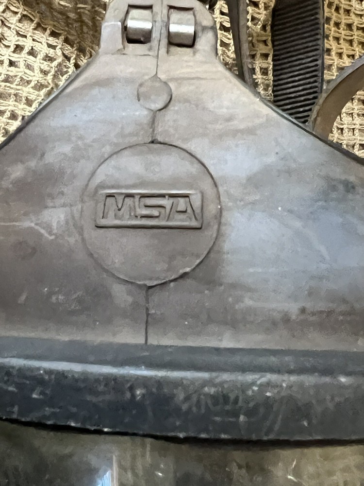 MSA Mine Fire Fighting Gas Mask Model RARE MED