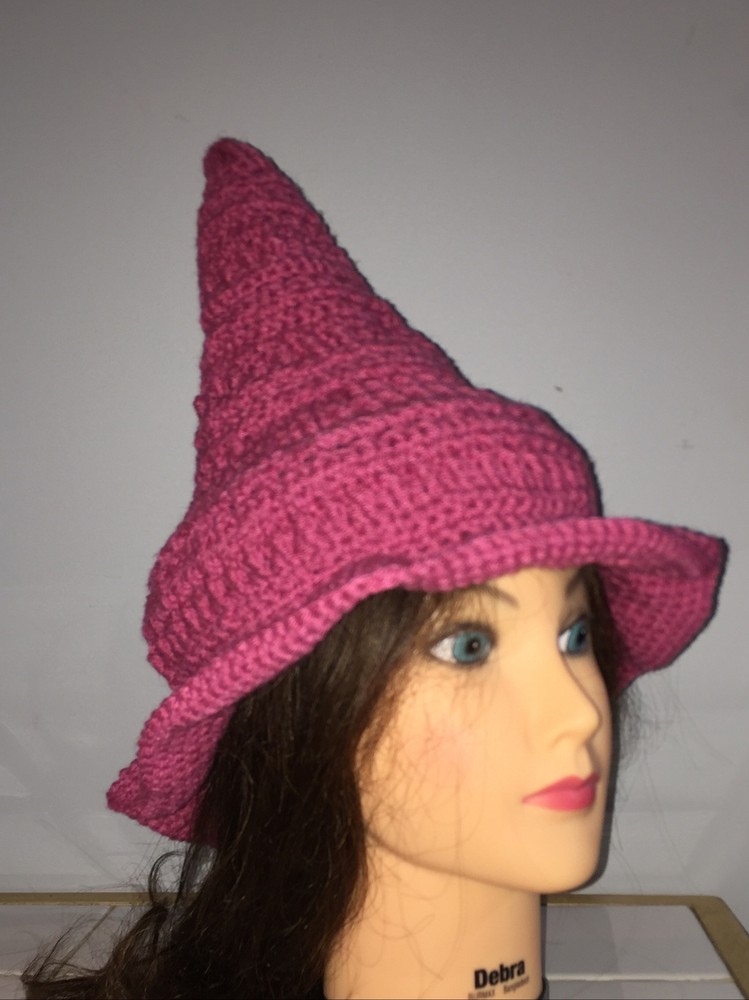 Handmade Crochet Witch Fairy Pixie Hat