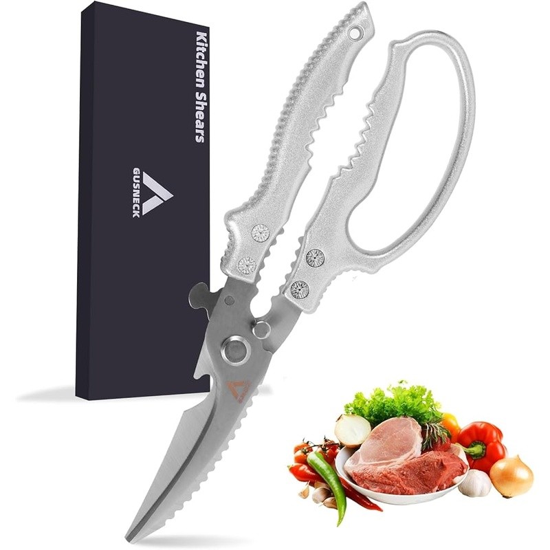 Ergonomic Kitchen Scissors Stainless Steel Multi-Functional Cutting Tool New