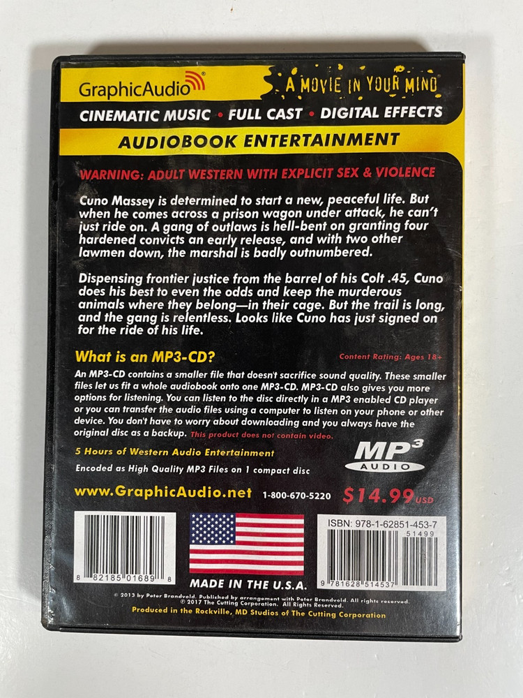 Graphic Audio Book .45 CALIBER 5 Widow Maker MP3-CD Western