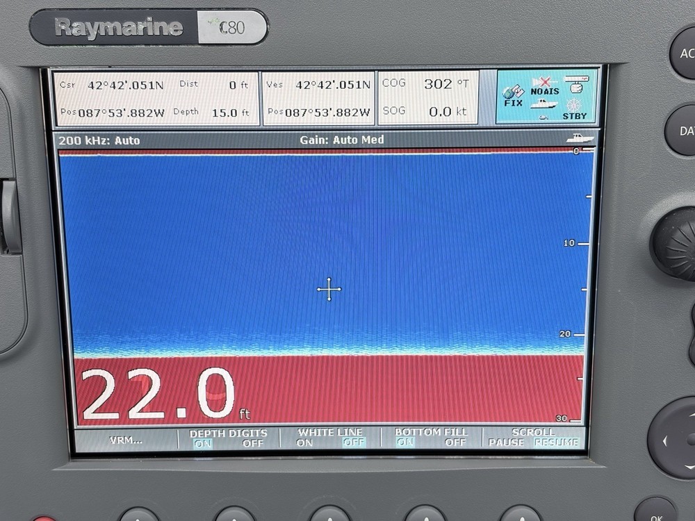 Raymarine C80 Classic GPS Chartplotter Multifunction Display- Tested, Warranty