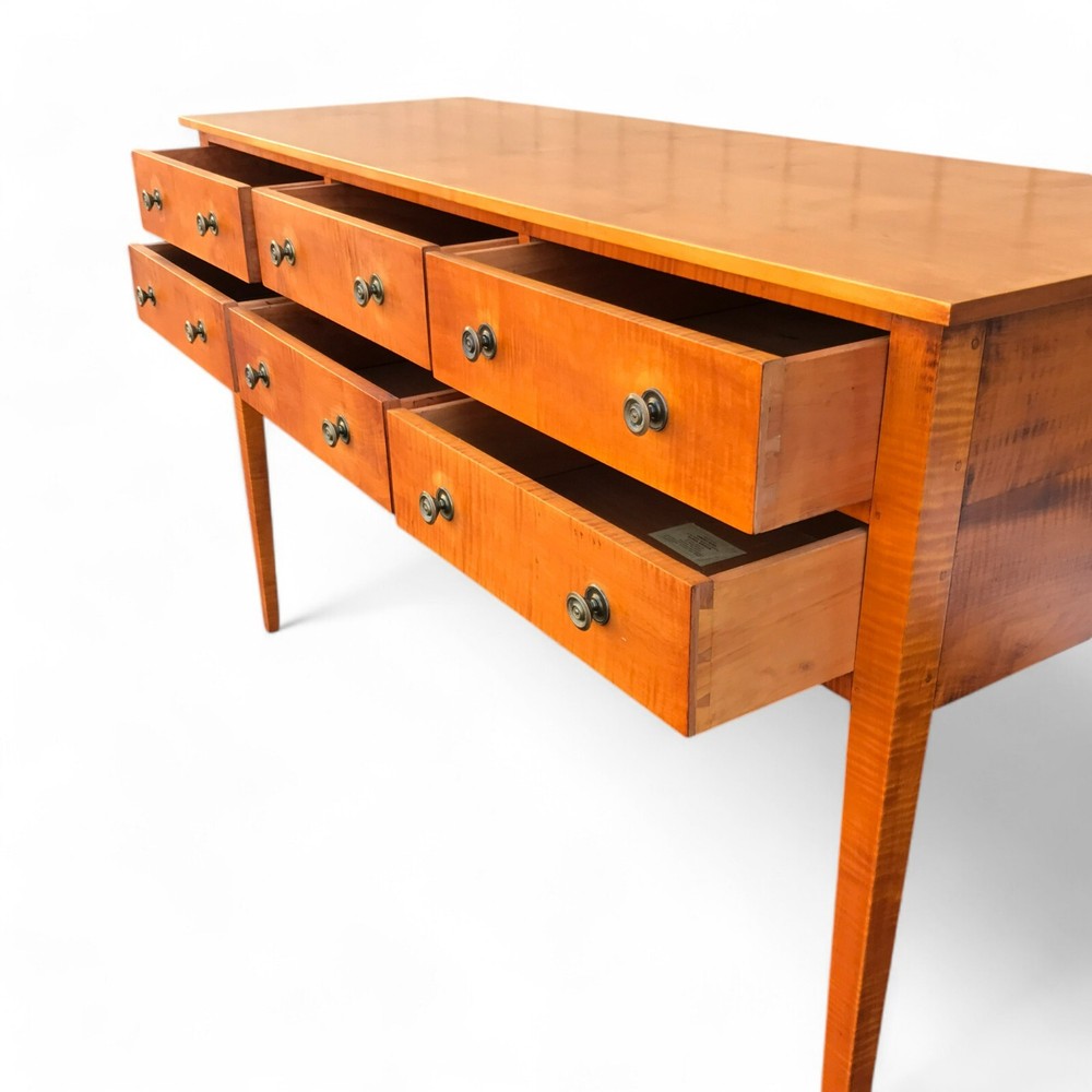Eldred Wheeler 6 Drawer Tiger Maple Huntboard
