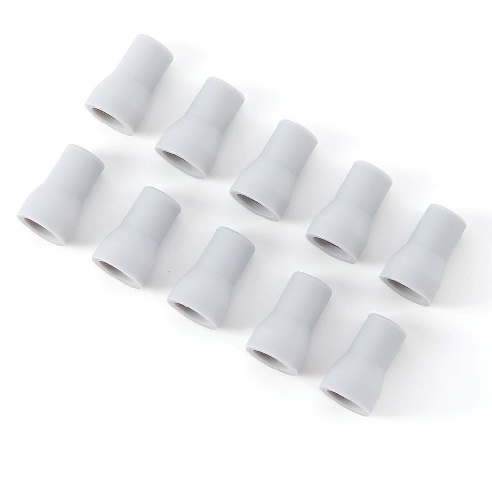 10pc Dental Saliva Ejector Strong Suction Rubber Snap Tip Adapter Replacement
