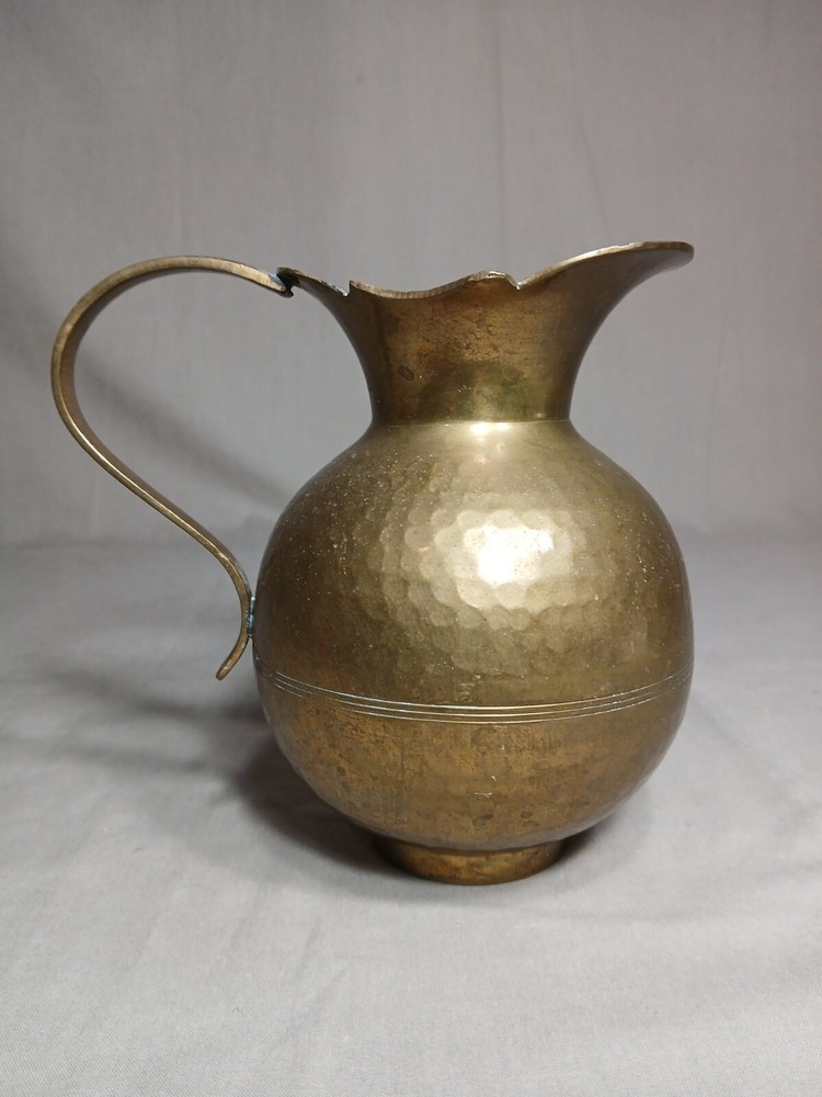 6" Tall Brass PITCHER