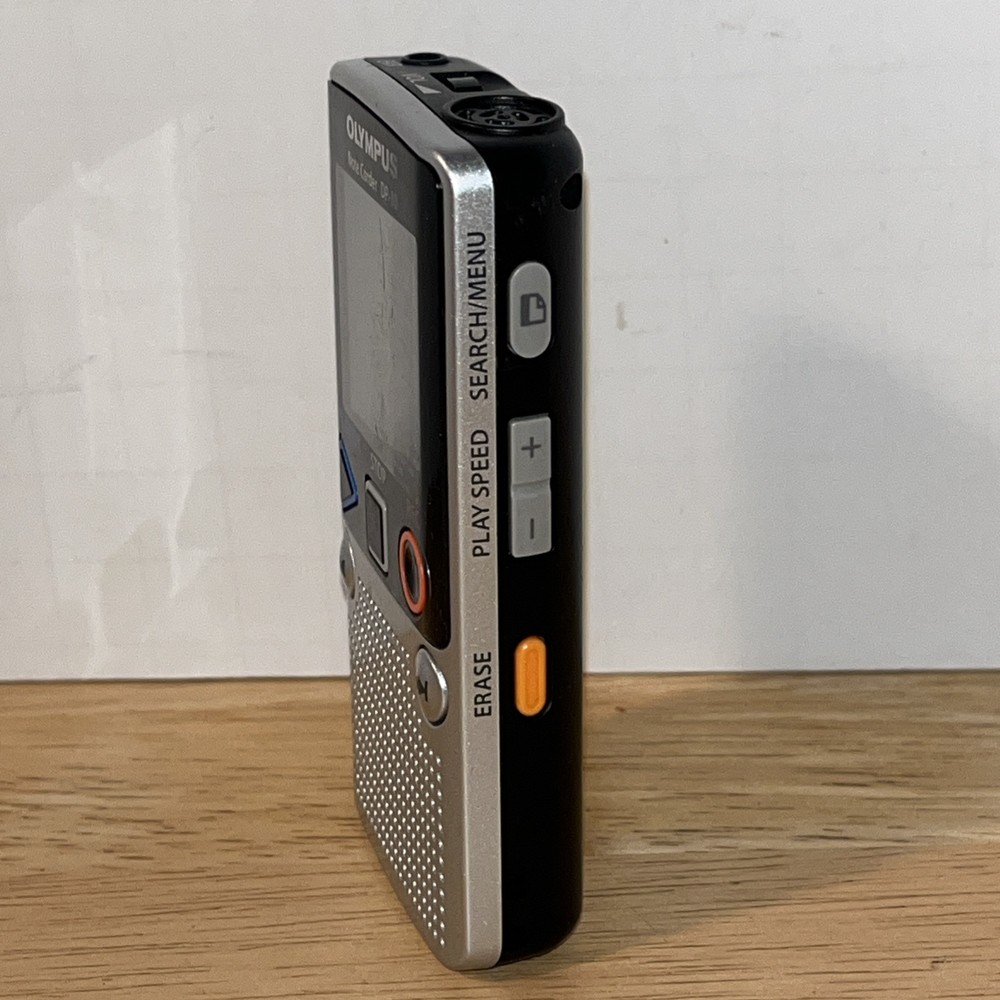 Olympus Note Corder DP-10 Compact Digital Recorder 4 Speed Playback Works