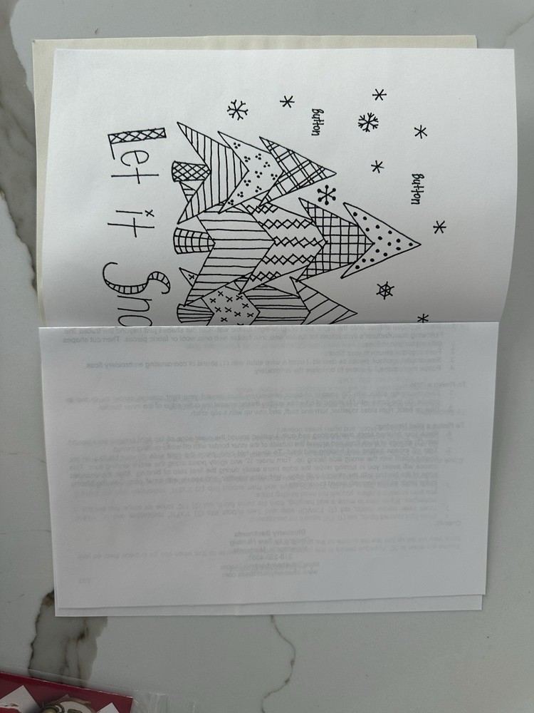 BLUEBERRY BACKROADS Pattern #037 - A Patchwork Winter Forest New