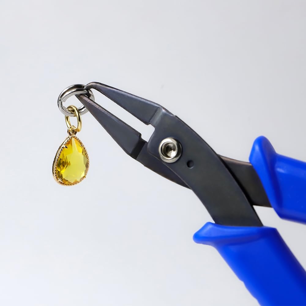Split Ring Pliers for Jewelry Making, Split Jump Ring Opener Tool Keychain Pl...