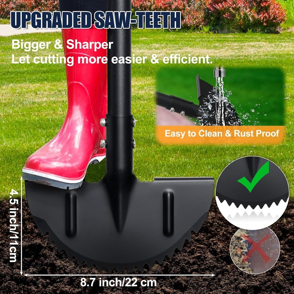 Heavy Duty Edger Lawn Tool, 34-49 in Adjustable Ca