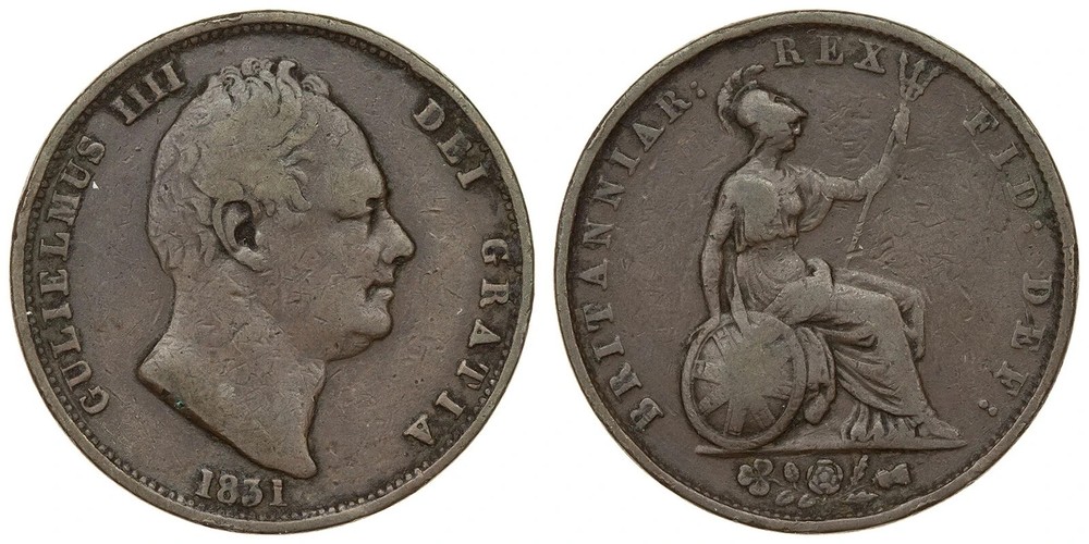 Great Britain - 1/2 Penny 1831 - William IV