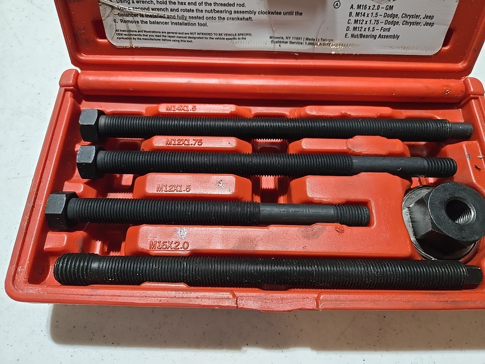 ABN | Long Reach Harmonic Balancer Installer Kit – 5 Pc Harmonic Balancer Set