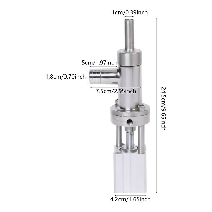 1000ml Filling Nozzle Head Replacement for Liquid Paste Filler Machine 12mm