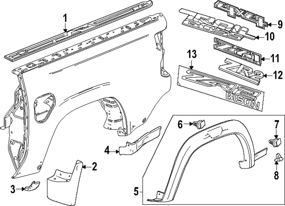 Genuine GM Upper Molding 84777539