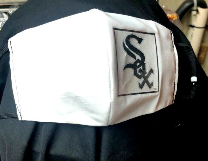 ***White Sox*** REVERSIBLE Cotton Face mask (handmade)