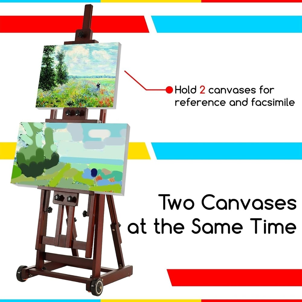 Multi-Function Studio Easel,H-Frame Easel,Painting Easel for Adults,Artist Ease