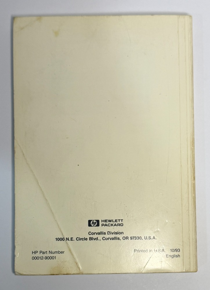 HP-12C Calculator Owner's Handbook and Problem-Solving Guide Manual