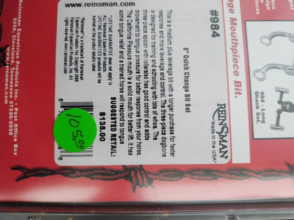 Reinsman quick change bit system