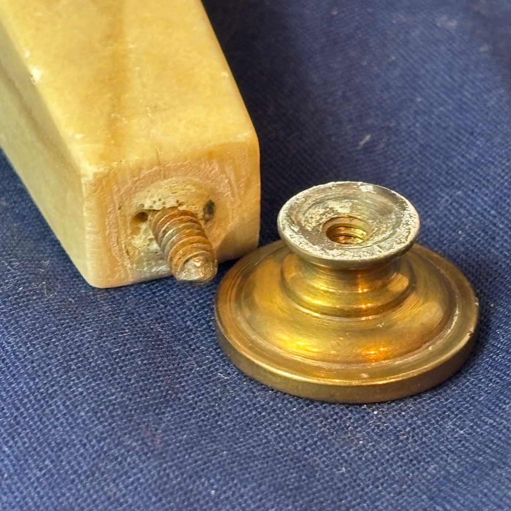 Art Deco Wax Seal Stamp Press Marble Handle Blank
