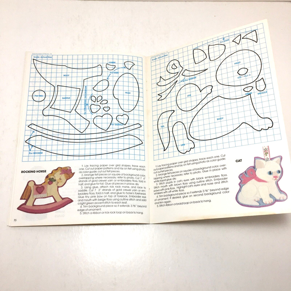 Fun With Feltcraft Christmas Projects by Current 1981 decorative instructions