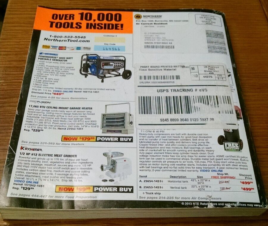 Northern Tool & Equipment 2013 Fall/Winter Master Catalog