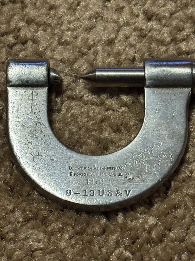 Brown & Sharpe 8-13 Thread Pitch Micrometer Tested Accurate