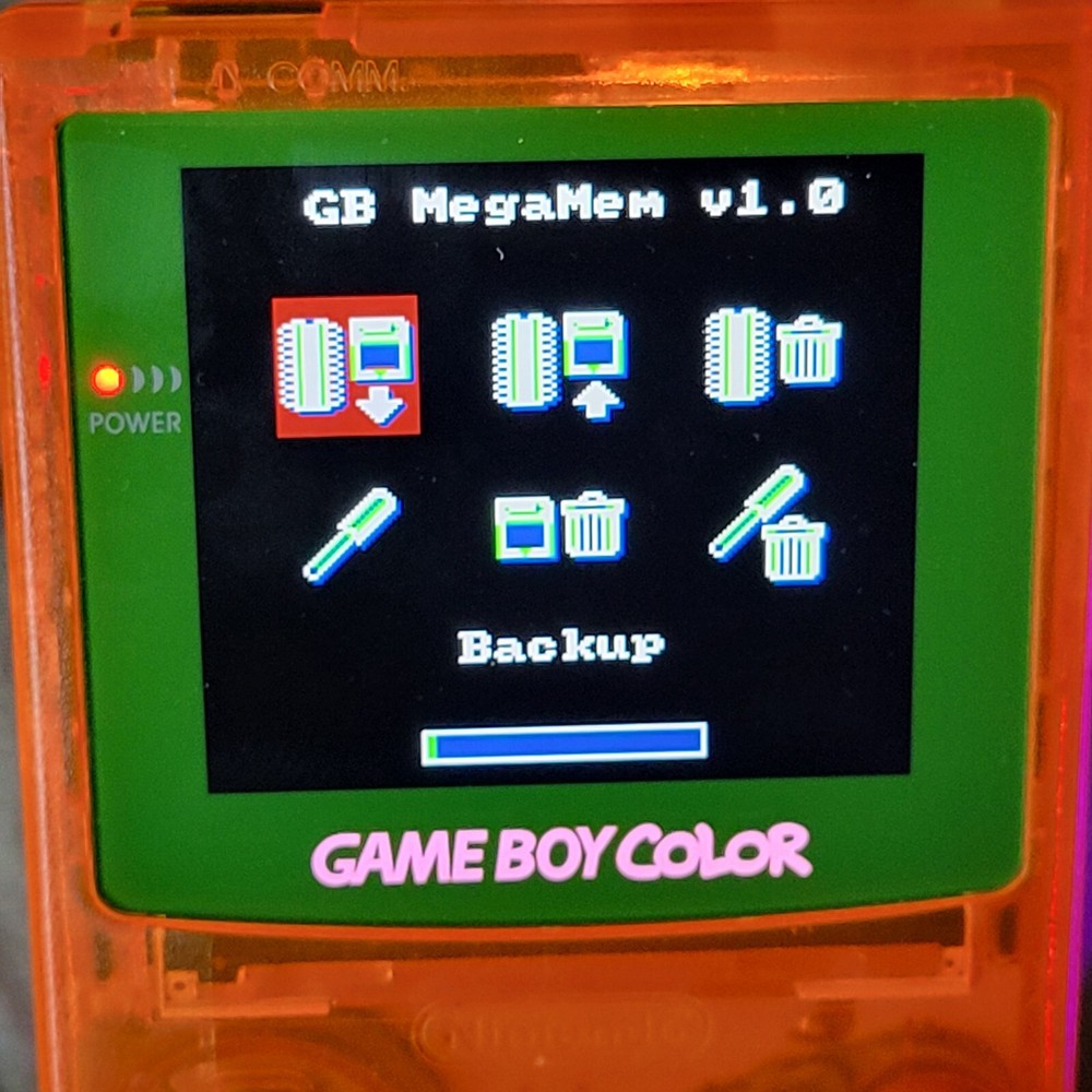 Mega Memory Card Game Boy Color & Pocket Interact Nintendo GBC Works