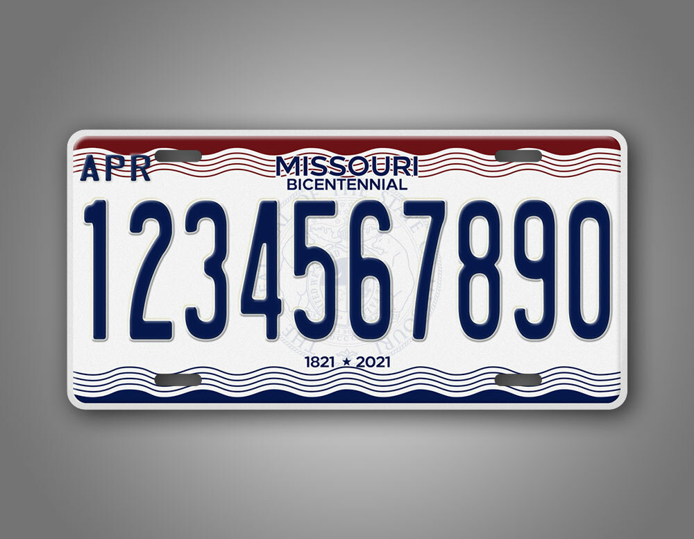 Customized Missouri Bicentennial State License Plate MO Replica Personalized Tag