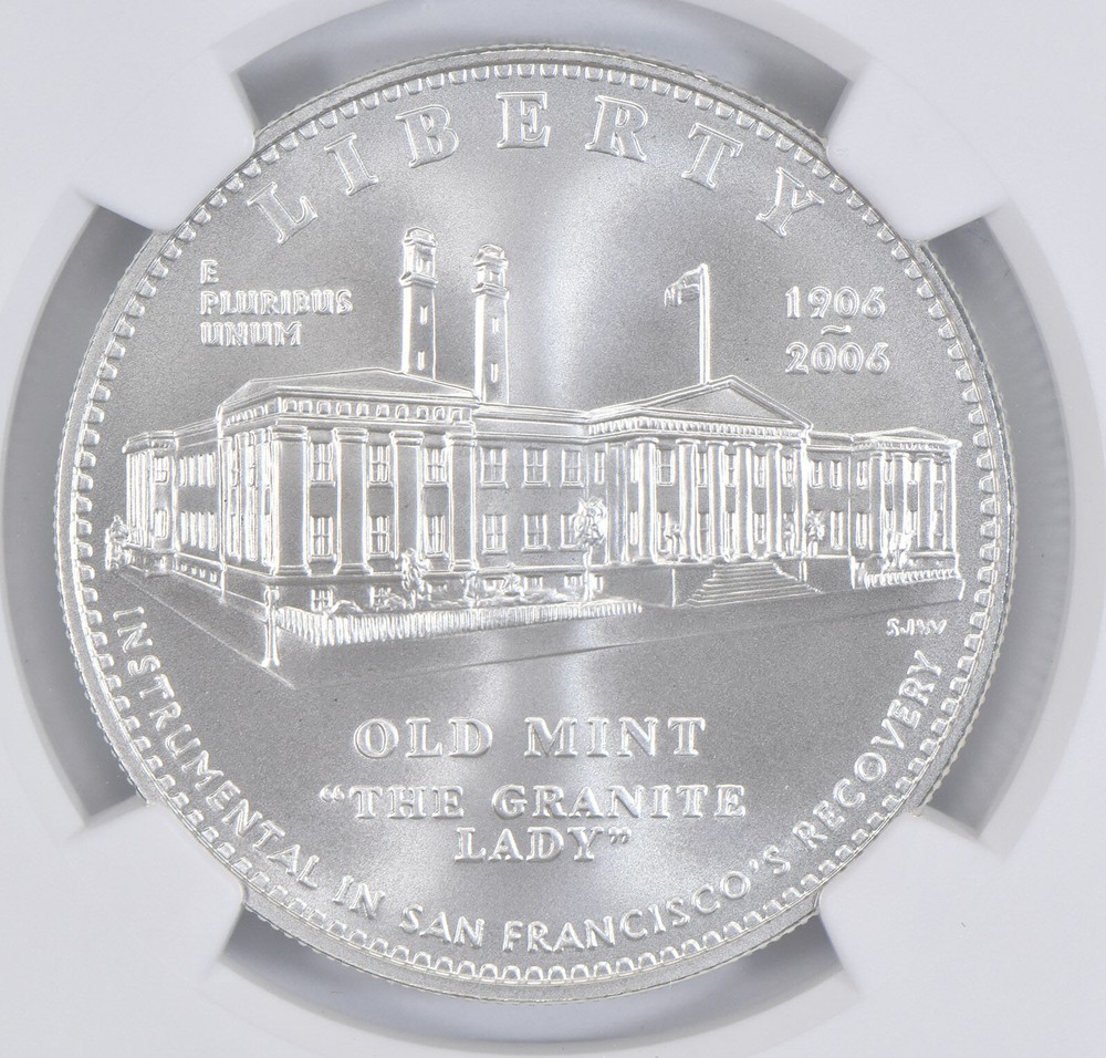 2006 S San Francisco Mint Commemorative Silver Dollar NGC MS70