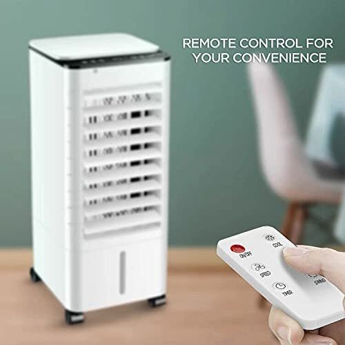 3-IN-1 5.5L Portable Air Conditioner, Evaporative Cooler Remote Control Room