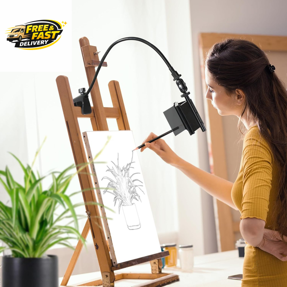 Camera Lucida Drawing Tool,Multi-Angle Fixture,Adjustable Pea Jig Projector Can