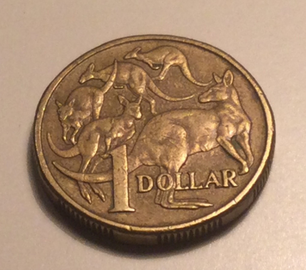 Australia $1 Coin 1984 Kangaroos.Circulated