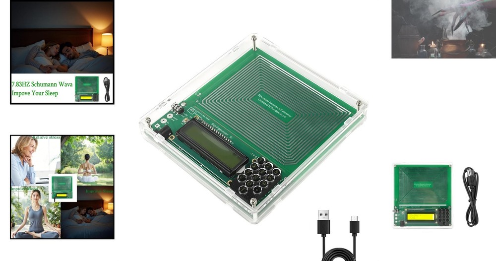 Acrylic Schumann Wave Generator: Ultra-Low Frequency Sleep Aid & Meditation Tool