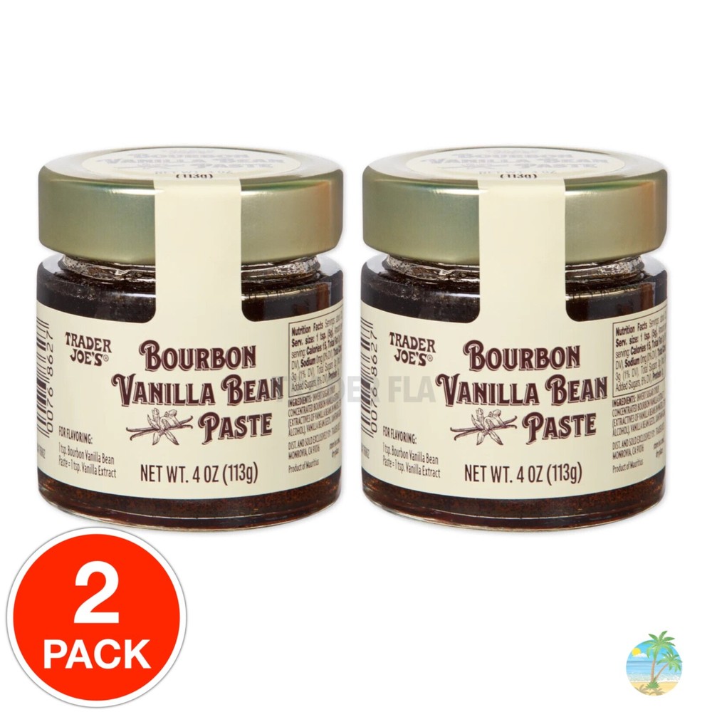 2 Pack Trader Joe’s Bourbon Vanilla Bean Paste  4 oz
