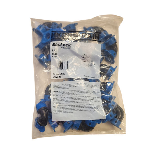 Hydro-Rain BL-406-005 - 1/2" Blu-Lock Elbow 25 Pack