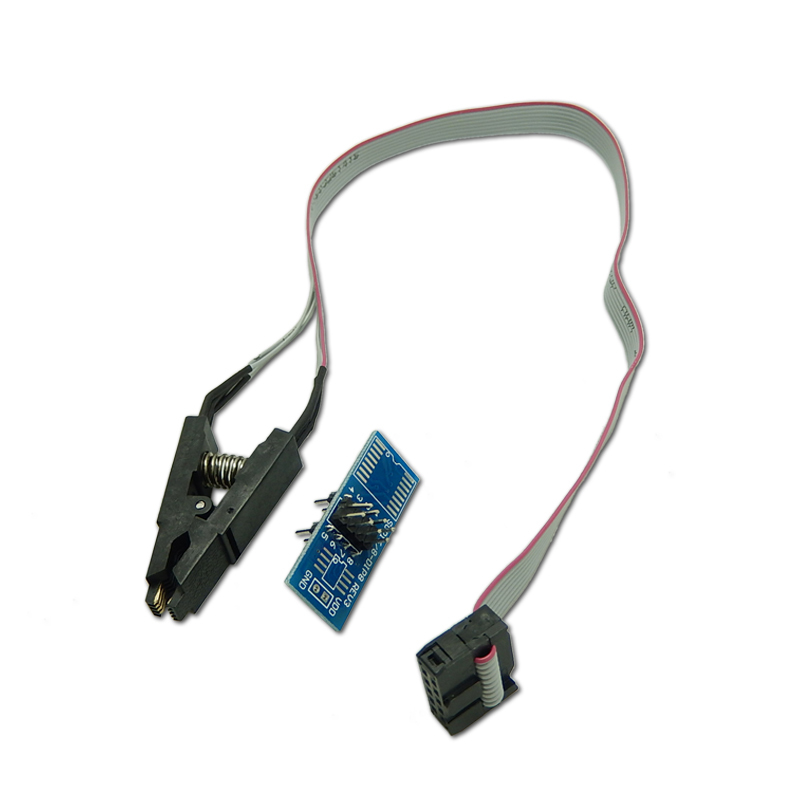 SOIC8 SOP8 Flash Chip IC Test Clips Socket Adpter BIOS/24/25/93 Programmer