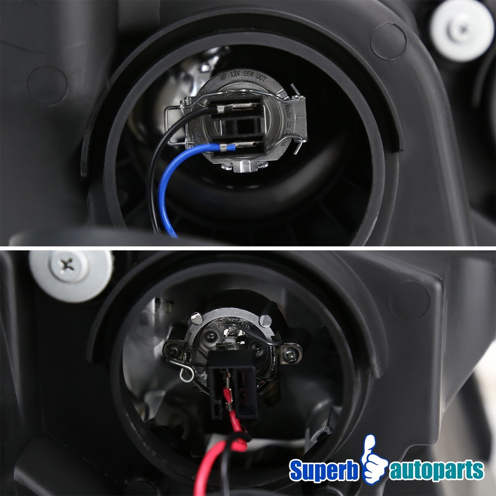 Fits 2019-2022 Ford Ranger Projector Headlight Sequential LED Switchback Black