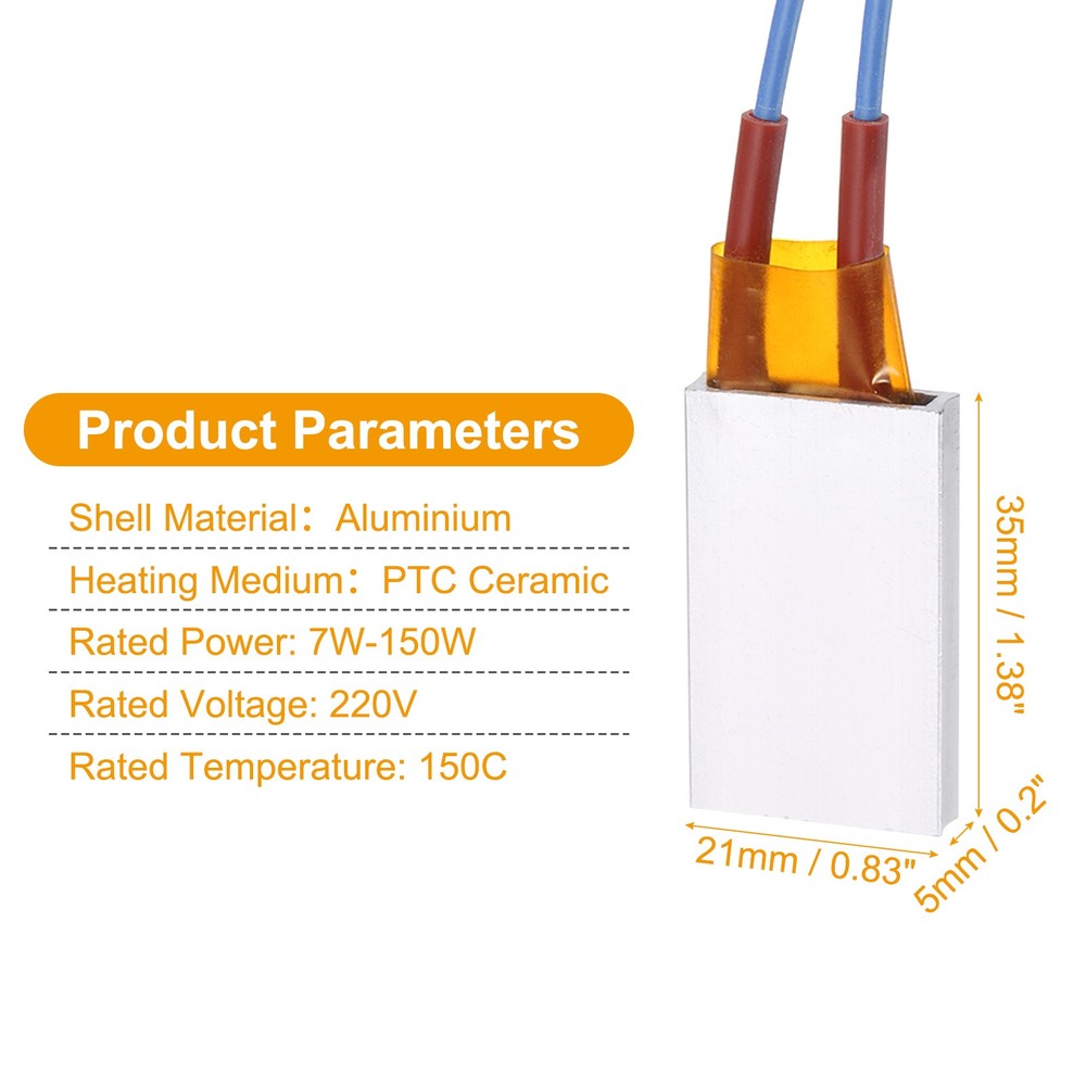 2 Pcs Heating Element 220V 7W-150W 150C Heating Plate