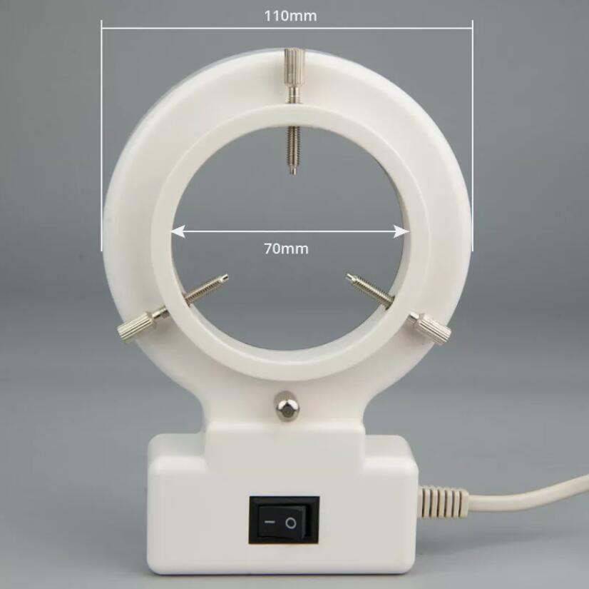 70mm Inner Diameter Ring Lamp Brightness Adjustable Microscope Light Source