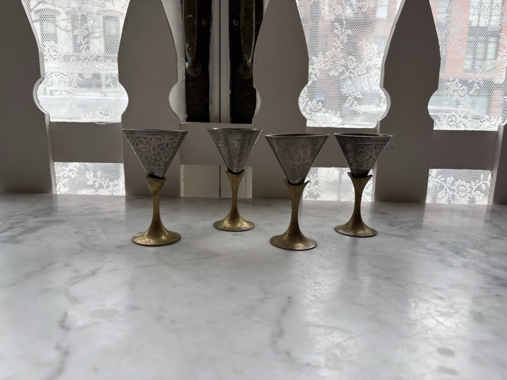 Silver Antique Cups 31pc
