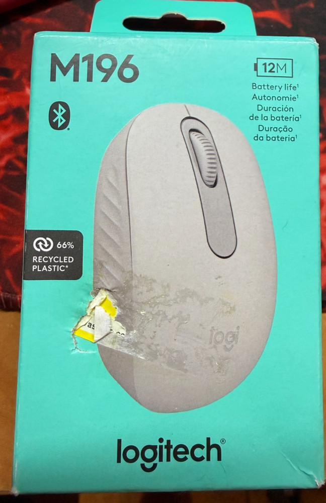 Logitech Wireless Connection Ports M196 Mouse Bluetooth Compact