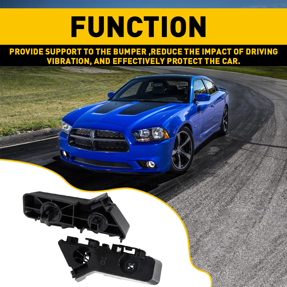 For 2011-2014 Dodge Charger Left & Right Side Front Bumper Support Brackets