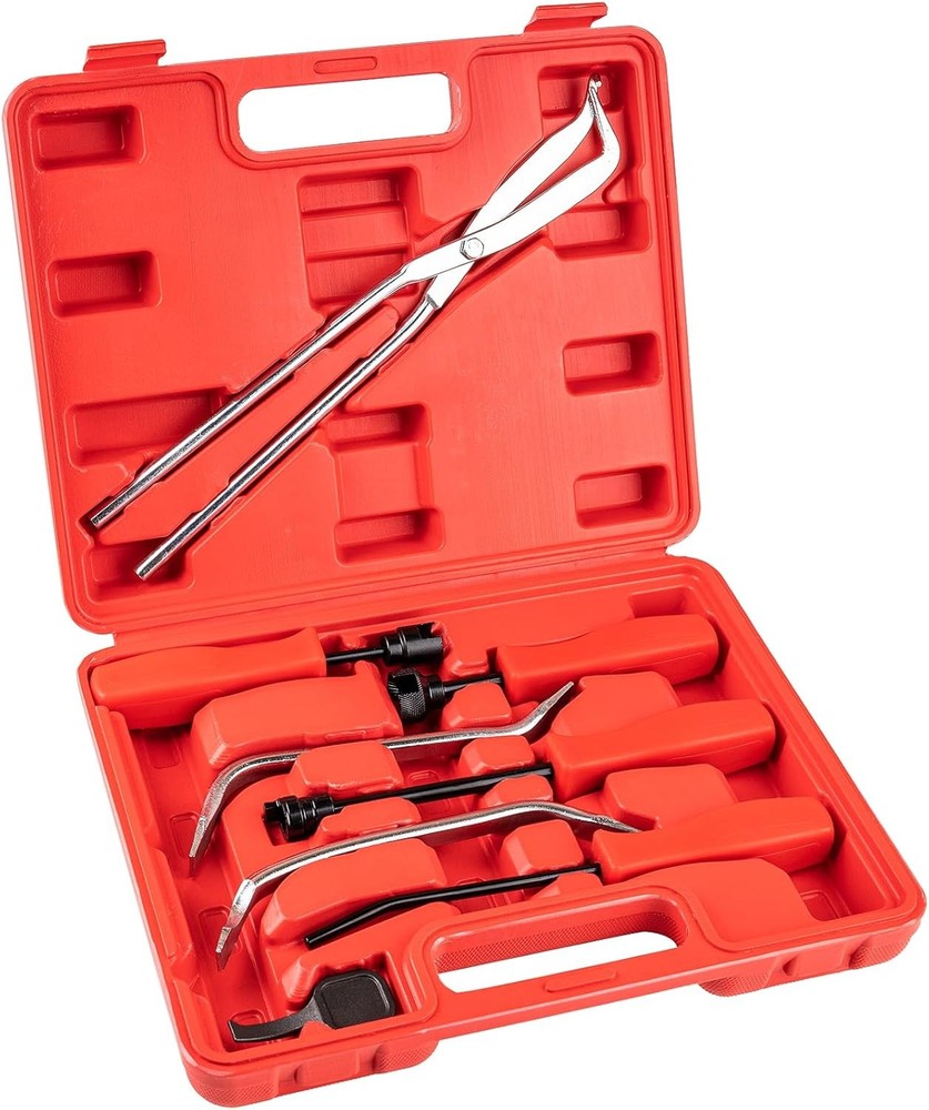 8 PC Drum Brake Tool Kit, Brake Spring Tool Set with Brake Spring Compressor, Ad