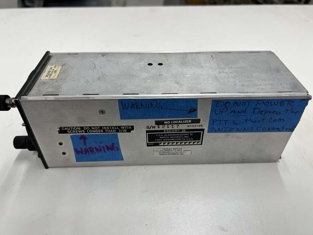 Narco Avionics Escort 11 Nav Com. Looks Good But Untested