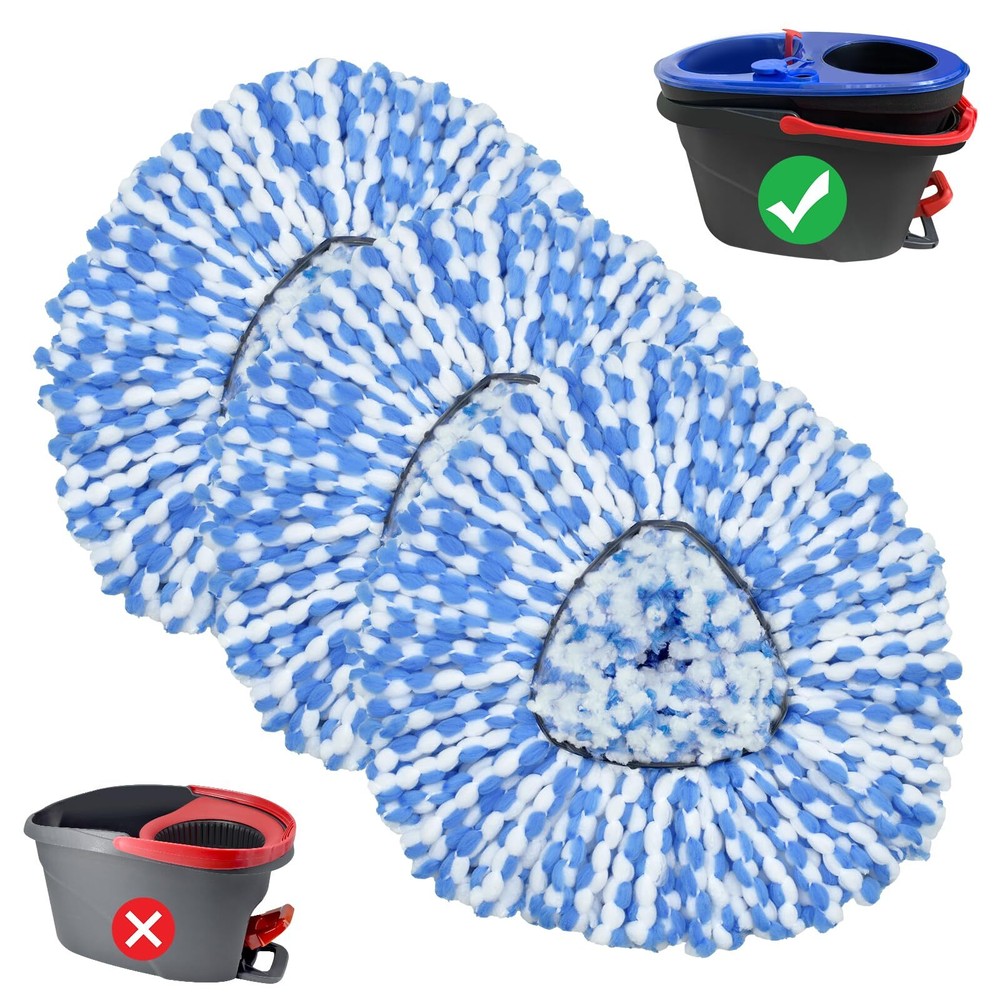 Spin Mop Replace Head Mop Handle And Base Compatible With Ocedar Rinseclean 2tan