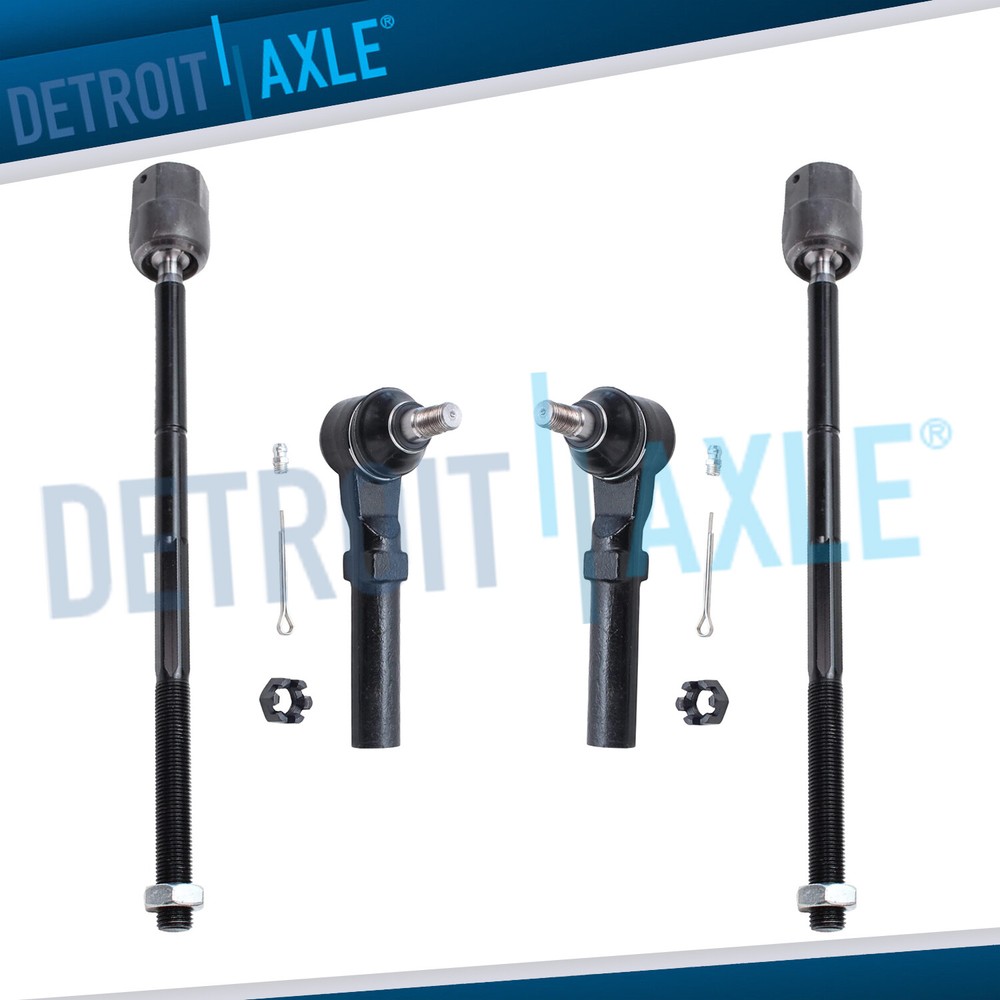 Front Inner & Outer Tie Rod for 1994-2004 Ford Mustang